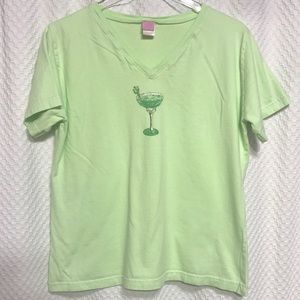 Tee, Light Green w/ Cocktail